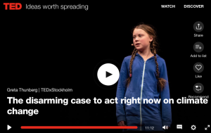 Greta Thunberg TED talk on climate change